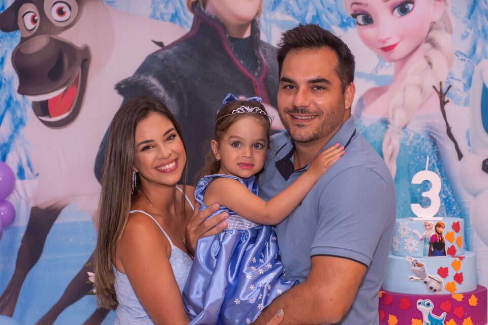 Aniversário Mia 3 anos - Realizado em Buffet Paraíso Kids, Praia Grande - Sp