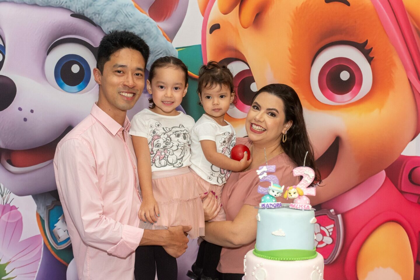 Aniversário -  Isa e Mel 5 e 2 anos - Realizado Buffet Paraíso Kids Praia Grande, SP